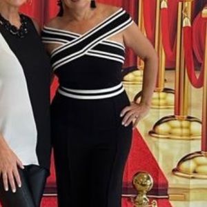 Beautiful black and white jumpsuit